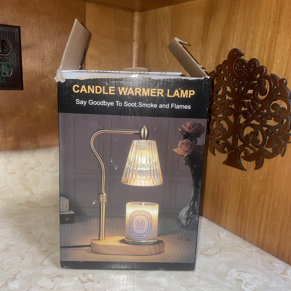 Candle Warmer Lamp, Adjustable Glass Lamp Candle Warmer with Timer Dimmable